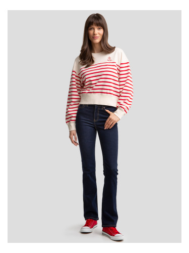 Big Star Woman's Striped Sweatshirt 173234 103