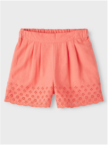 Coral girl's shorts name it Fiona - Girls