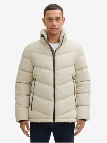 Beige men's quilted jacket Tom Tailor - Men's