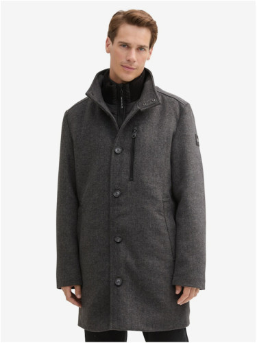 Dark grey men's winter coat Tom Tailor - Men's