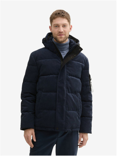 Dark blue men's winter quilted jacket Tom Tailor - Men's