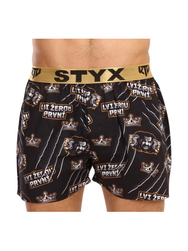 Men's shorts Styx art / KTV sports rubber - gold rubber - limited edition (BTZ960)