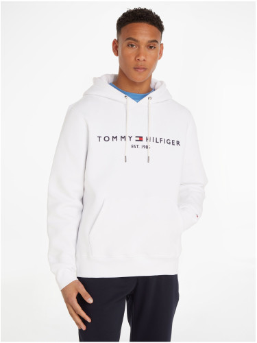 White Mens Hoodie Tommy Hilfiger - Men