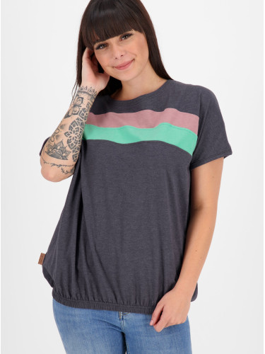 Dark grey women's loose T-shirt Alife and Kickin - Women's