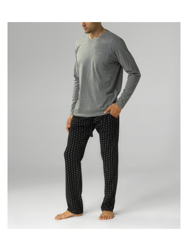 Men's Atlantic pajamas - gray/black