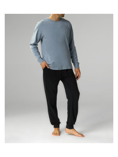 Men's Atlantic pajamas - light blue/black