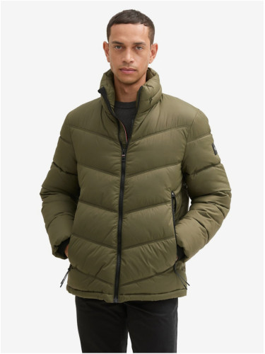 Green men's quilted jacket Tom Tailor - Men