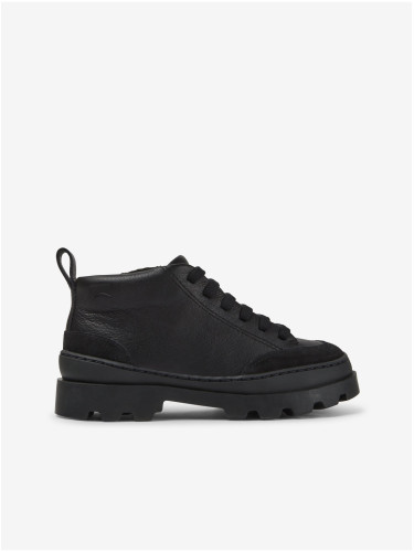 Black girl's leather shoes Camper Brutus - unisex