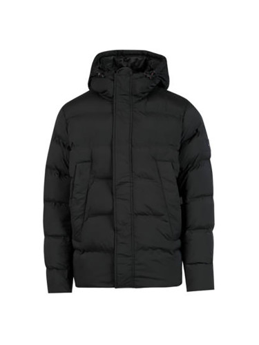 Tommy Hilfiger Jacket - HOODED STRETCH BOMBER black