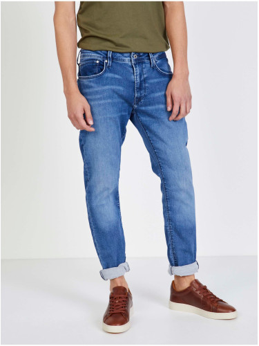 Blue men's straight fit jeans Pepe Jeans Stanley - Men