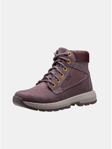 Burgundy Women Leather Ankle Boots HELLY HANSEN - Women