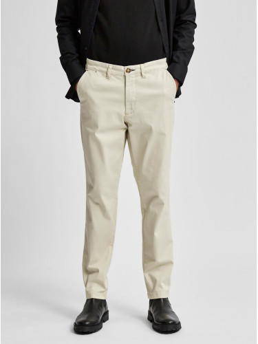 Selected Homme Miles Cream Chino Pants - Men