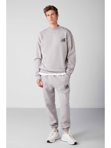 GRIMELANGE Benji Relaxed Regular Light Gray 2-Pack Tracksuit Set