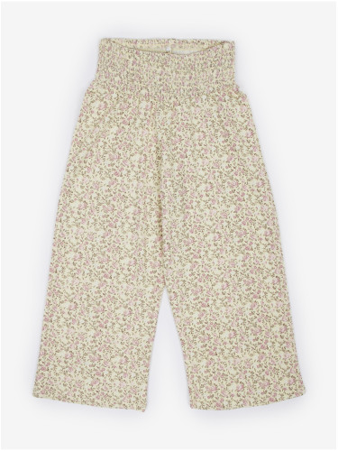 Beige girly floral pants name it Justice - Girls