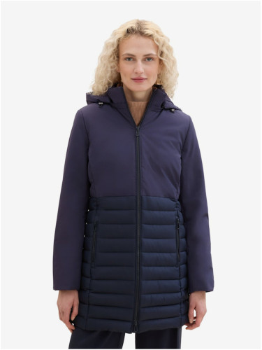 Dark blue women's quilted coat Tom Tailor - Women's