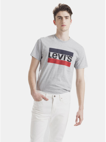 Levi's Men's Grey T-Shirt with Levi's® Print - Men's