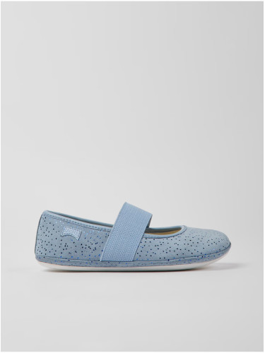 Light blue girls' suede ballerinas Camper - Girls