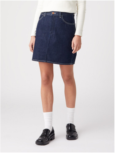 Navy blue women's denim skirt Wrangler - Women