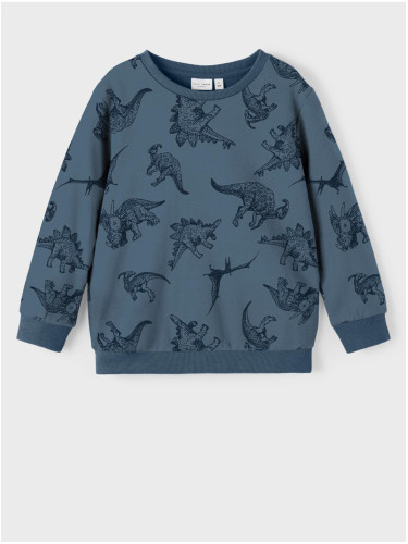 Dark blue boys' patterned sweatshirt name it Felix - Boys