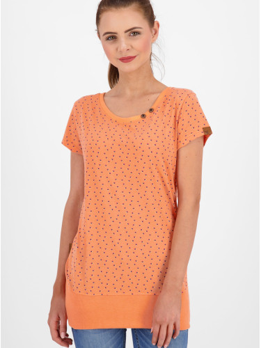 Orange women's patterned long T-shirt Alife and Kickin - Women's