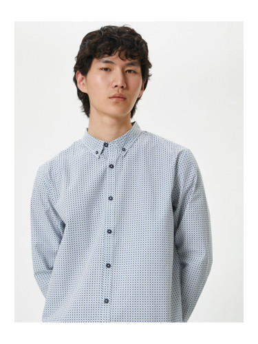 Koton Basic Shirt Classic Collar Buttons Long Sleeve