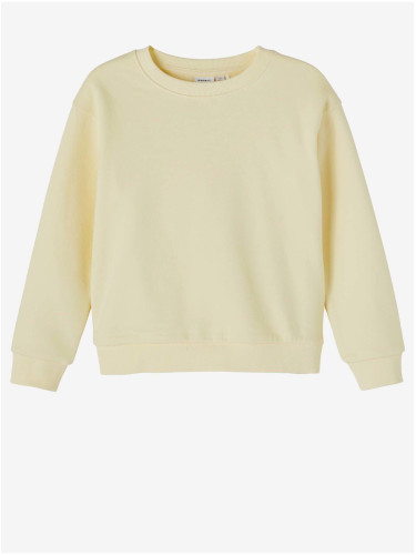 Light yellow girl's sweatshirt name it Lena - unisex