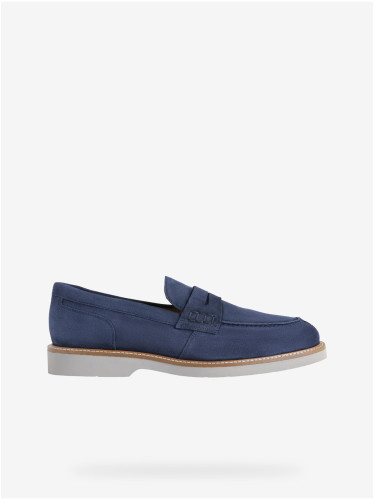 Dark blue men's suede loafers Geox Gubbio - Men's