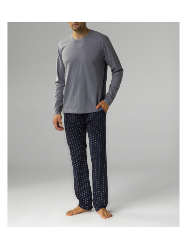 Men's Atlantic pajamas - gray/garnet