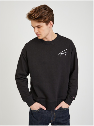 Black Mens Sweatshirt Tommy Jeans - Men