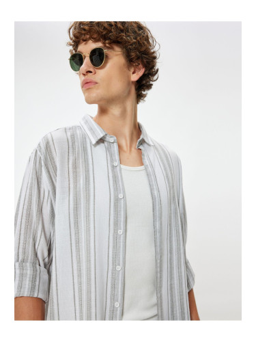 Koton Basic Shirt Long Sleeve Buttoned Cotton