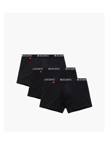 3-PACK Men's Atlantic Sport Boxers - Black