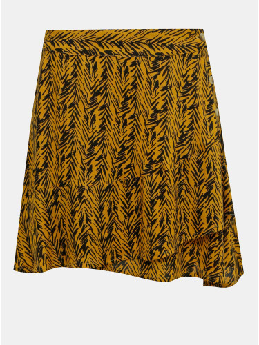 Orange Patterned Skirt Noisy May Beagle - Women