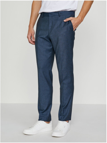 Navy blue suit trousers with wool blend Selected Homme My Lob - Men