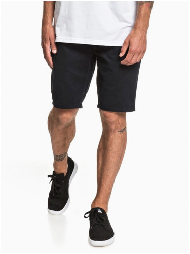 Black men's canvas shorts Quiksilver EVDAY CHINO LIGHT black - Men's