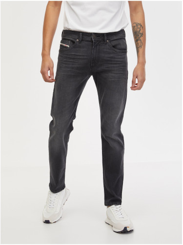 Dark grey men's straight fit jeans Diesel Thommer - Men ́s