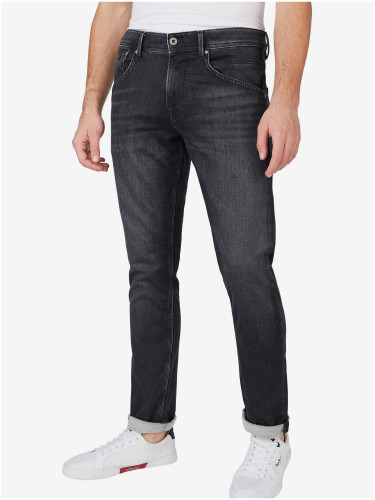 Black men's straight fit jeans Pepe Jeans Track - Men