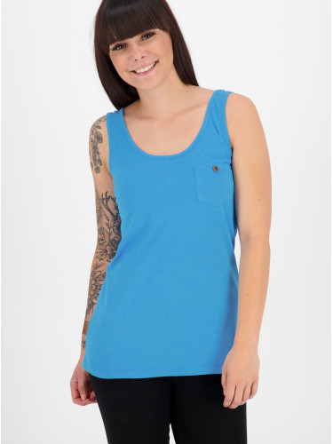 Blue women's tank top with pocket Alife and Kickin - Women's