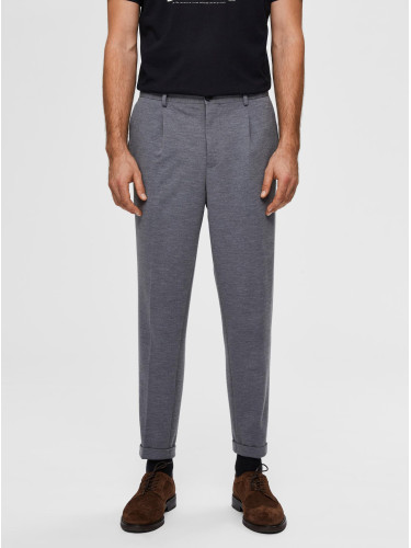 Grey cropped trousers Selected Homme-Jim - Men's