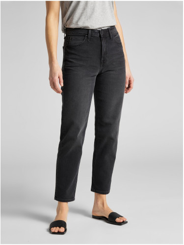 Lee Carol Black Women's Cropped Straight Fit Jeans - Women