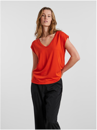 Orange Women's T-Shirt Pieces Kamala - Women's