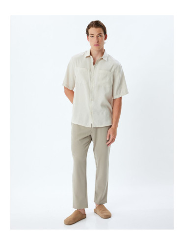 Koton Basic Shirt Pocket Short Sleeve