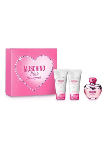 Moschino Pink Bouquet Дамски комплект EDT тоалетна вода 50ml + лосион за тяло 100 ml + Душ гел 100ml