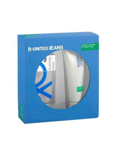 Benetton B United Jeans Kомплект за мъже EDT тоалетна вода 100ml + SG 200 ml