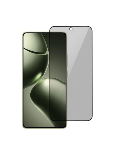 Стъклен протектор MBX 5D Full Privacy с цяло лепило, За Xiaomi 14T / Xiaomi 14T Pro, Черен