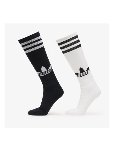 adidas Knee Sock 2-Pack White/ Black L