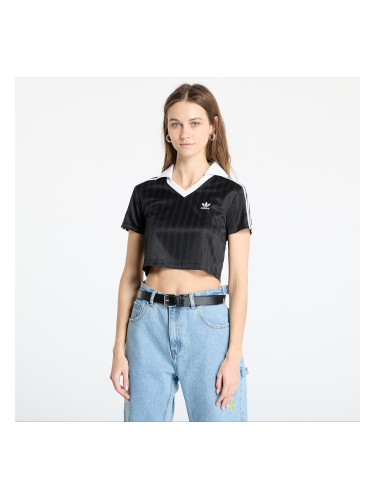 Тениска adidas V-Neck Polo Black L