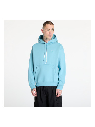 Суитшърт Nike Solo Swoosh Men's Fleece Pullover Hoodie Denim Turquoise/ White XS