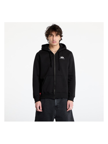 Суитшърт Alpha Industries Basic Zip Hoody SL Black M