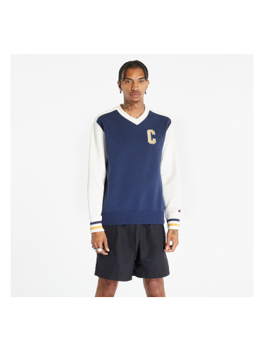 Суитшърт Champion V-Neck Sweatshirt Blue/ White M