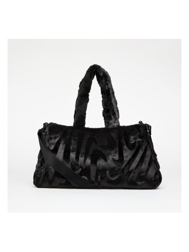 Чанта Nike Sportswear Faux Fur Tote Black/ Black/ Metallic Silver Universal